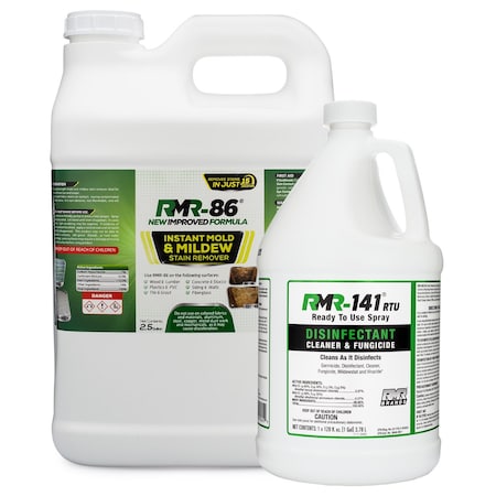 Rmr Solutions COMPLETE MOLD KILLER & STAIN REMOVER BUNDLE, 1-2.5 GALLON & 1-GALLON NCSB